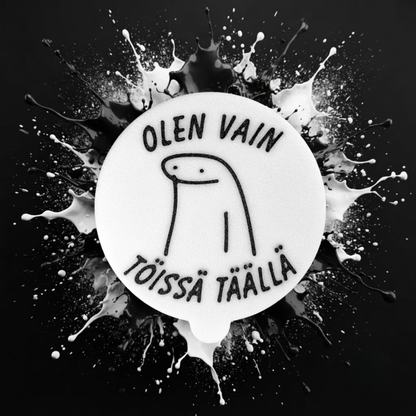 "Olen vain töissä täällä" Tölkin kansi